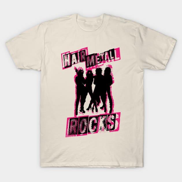 Hair Metal Rocks T-Shirt by BOEC Gear